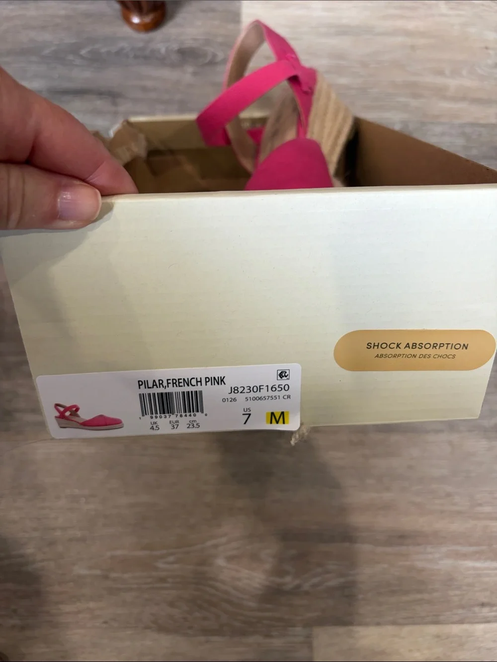 LIFE STRIDE PILAR FRENCH PINK SZ 7 wedge